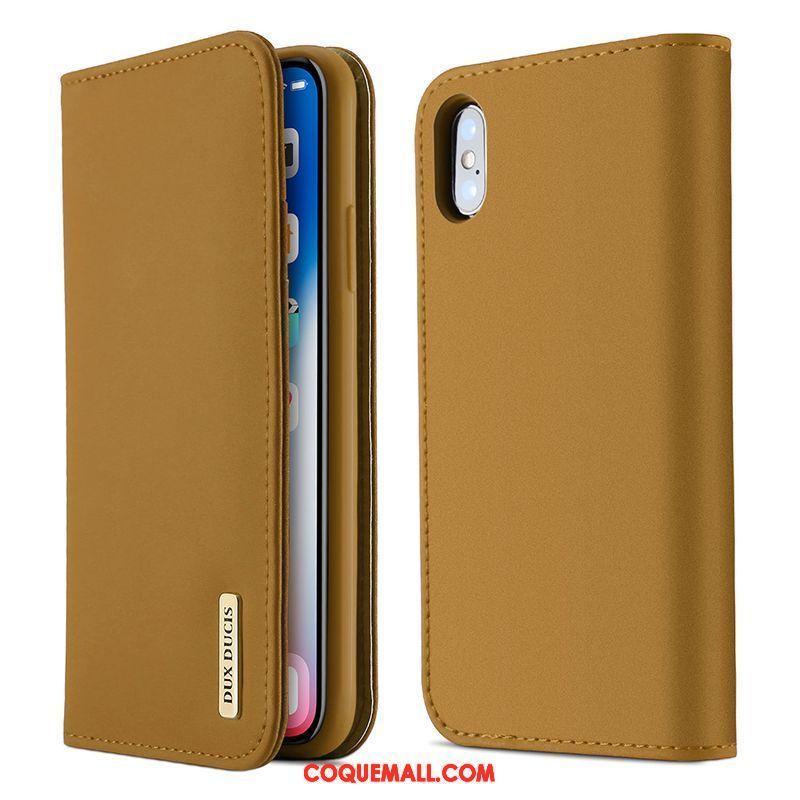 Étui iPhone X Incassable Noir Sac Carte, Coque iPhone X Cuir Protection