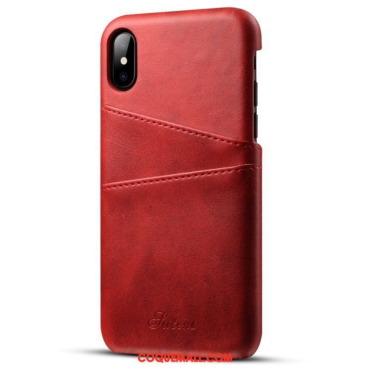 Étui iPhone X Incassable Protection Étui En Cuir, Coque iPhone X Carte Bleu