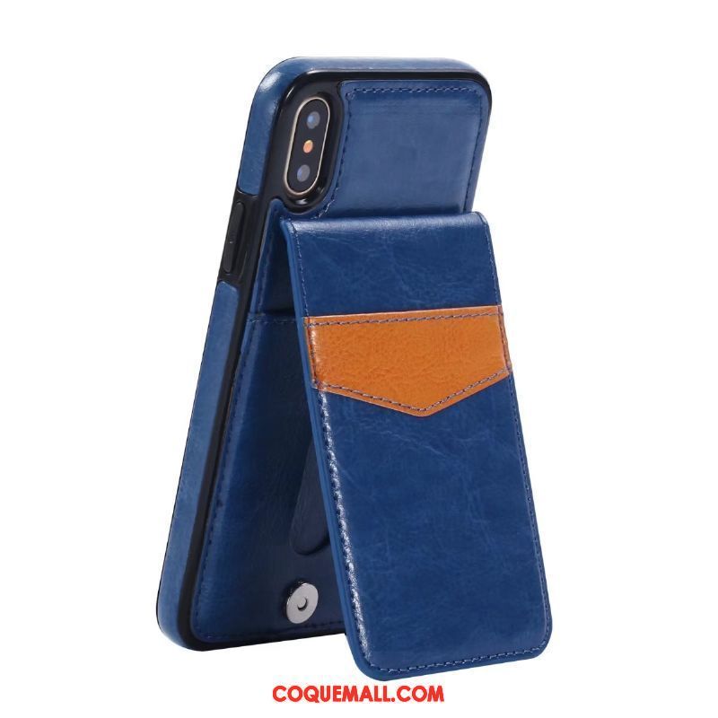 Étui iPhone X Incassable Tout Compris Protection, Coque iPhone X Sac Carte Téléphone Portable