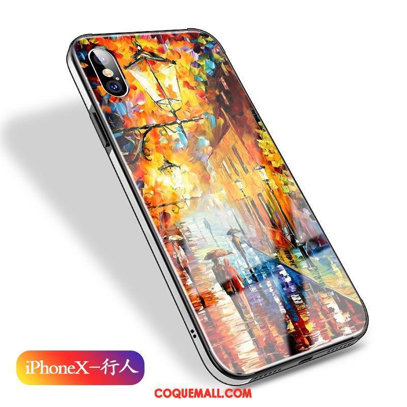 Étui iPhone X Marque De Tendance Téléphone Portable Verre, Coque iPhone X Tout Compris Incassable