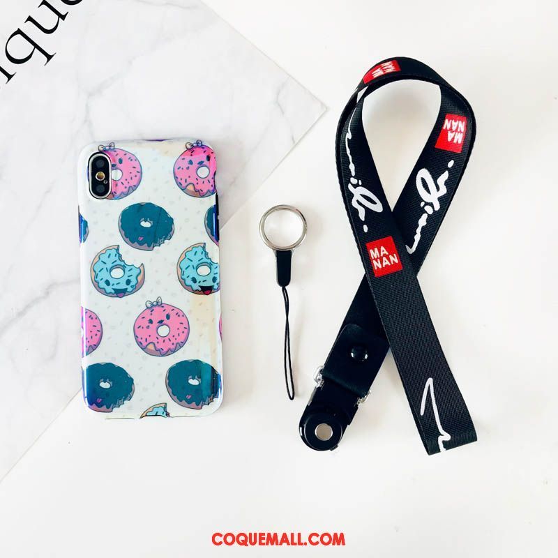 Étui iPhone X Ornements Suspendus Charmant Téléphone Portable, Coque iPhone X Rose Créatif