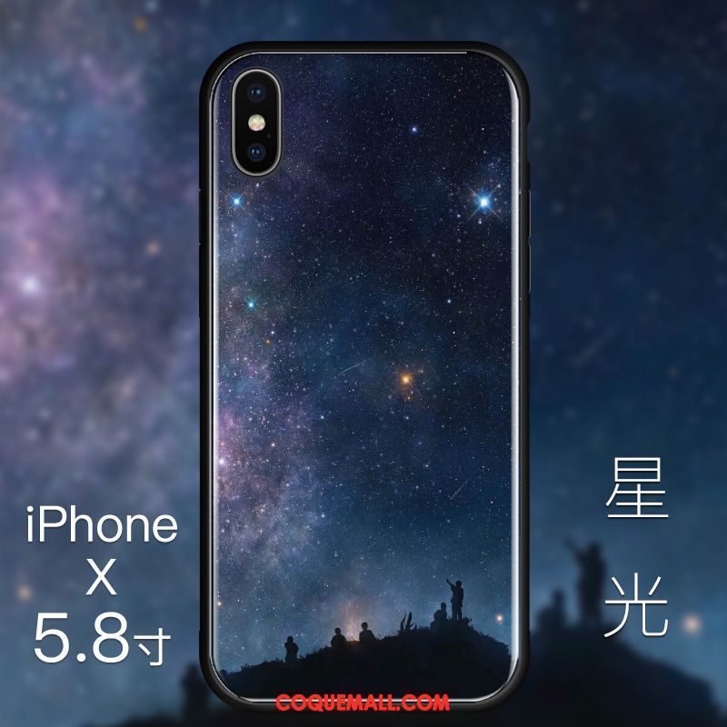 Étui iPhone X Personnalité Créatif Or, Coque iPhone X Luxe Tendance