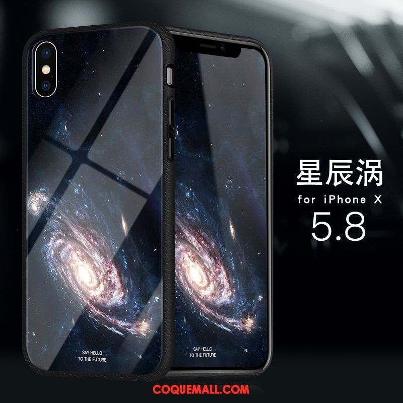 Étui iPhone X Personnalité Créatif Or, Coque iPhone X Luxe Tendance