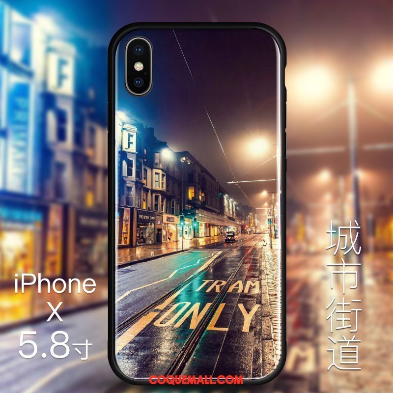 Étui iPhone X Personnalité Créatif Or, Coque iPhone X Luxe Tendance