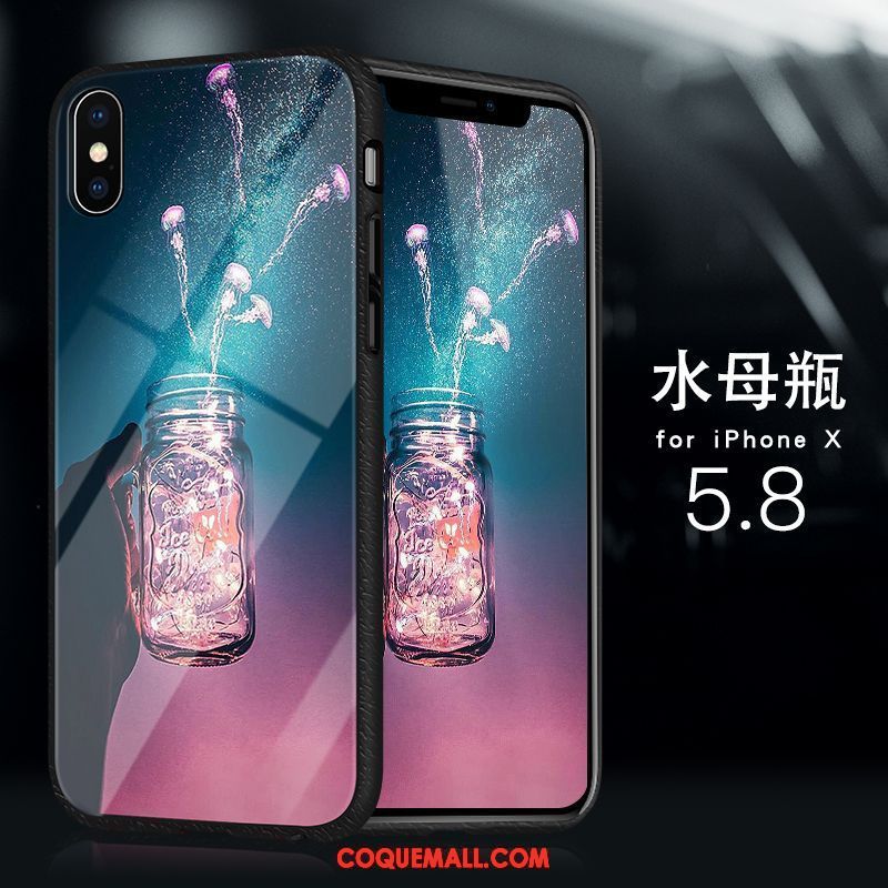 Étui iPhone X Personnalité Créatif Or, Coque iPhone X Luxe Tendance