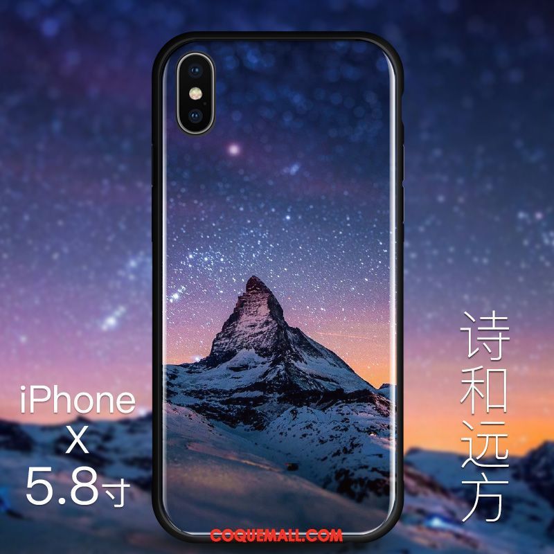 Étui iPhone X Personnalité Créatif Or, Coque iPhone X Luxe Tendance