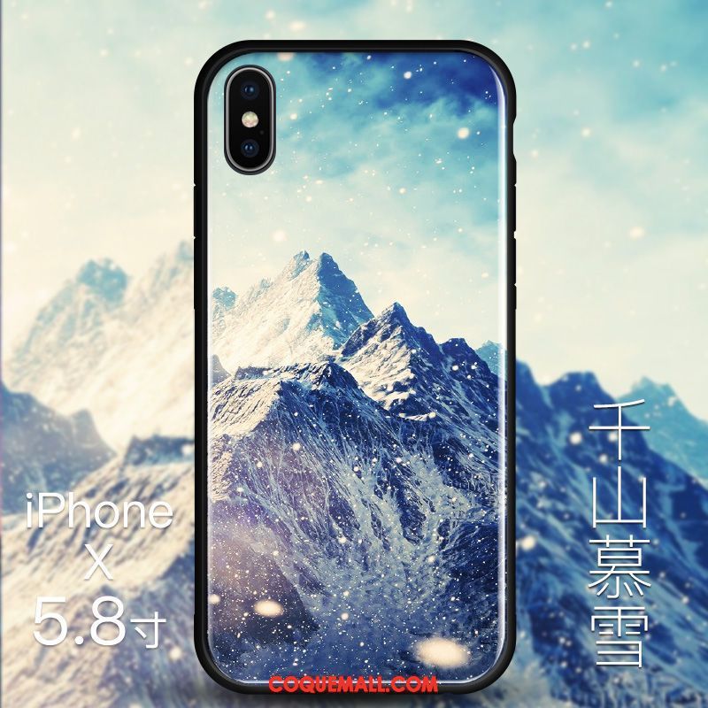 Étui iPhone X Personnalité Créatif Or, Coque iPhone X Luxe Tendance