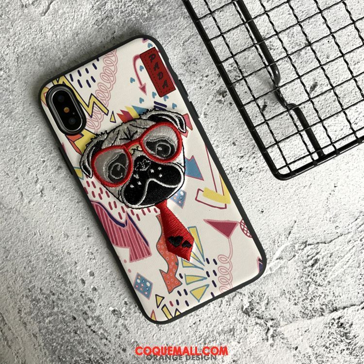 Étui iPhone X Personnalité Incassable Silicone, Coque iPhone X Téléphone Portable Créatif