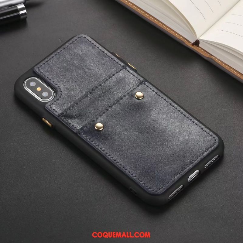 Étui iPhone X Personnalité Téléphone Portable Vin Rouge, Coque iPhone X Créatif Fluide Doux Braun