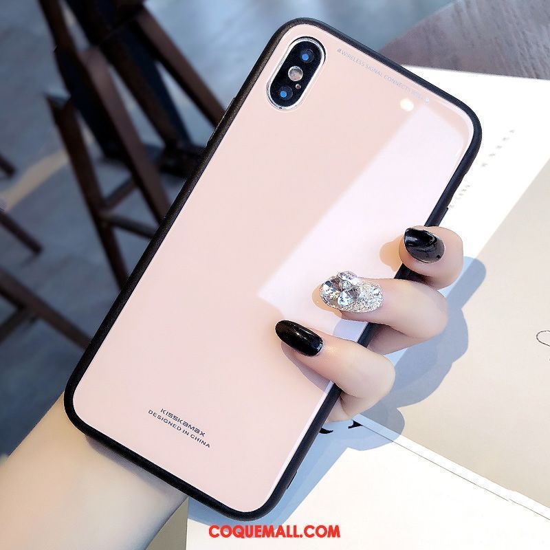 Étui iPhone X Silicone Incassable Nouveau, Coque iPhone X Verre Trempé Fluide Doux