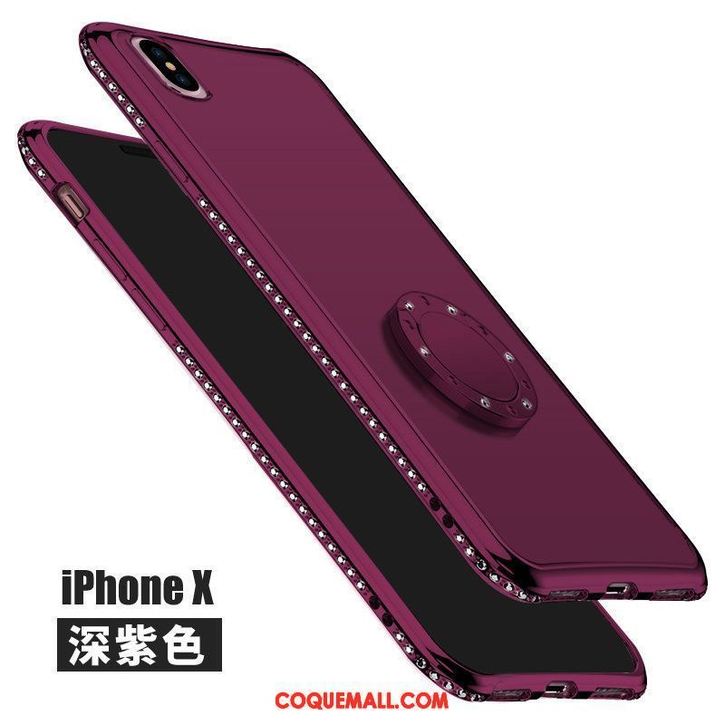 Étui iPhone X Silicone Nouveau Créatif, Coque iPhone X Clair Téléphone Portable