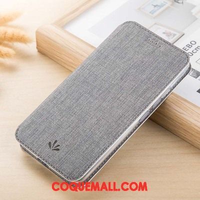 Étui iPhone X Tissu Modèle Fleurie Protection, Coque iPhone X Téléphone Portable Étui En Cuir