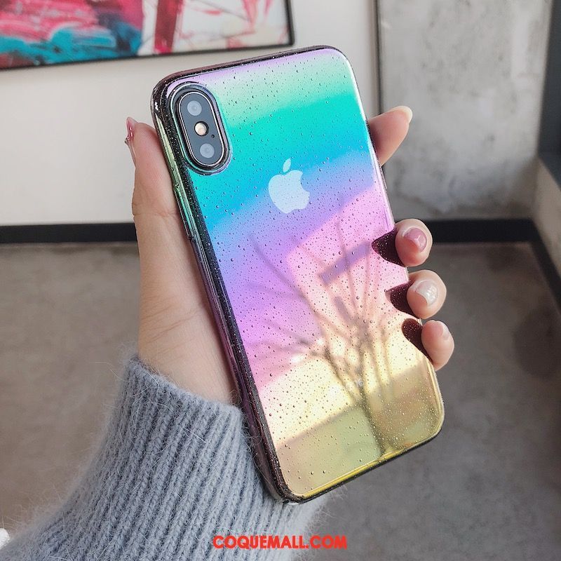 Étui iPhone X Violet Difficile Frais, Coque iPhone X Téléphone Portable Petit