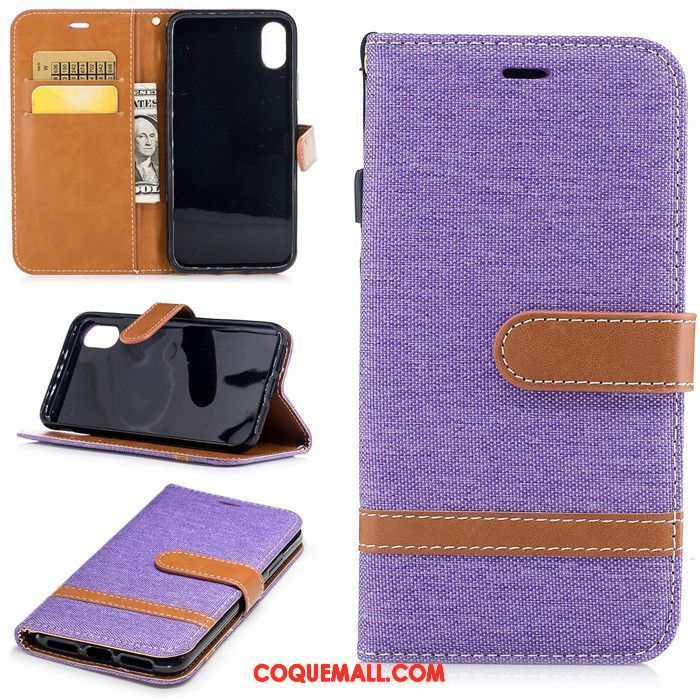 Étui iPhone X Étui En Cuir Fluide Doux Protection, Coque iPhone X Luxe Tendance