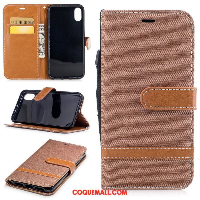 Étui iPhone X Étui En Cuir Fluide Doux Protection, Coque iPhone X Luxe Tendance