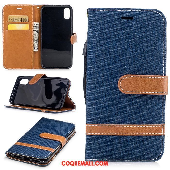 Étui iPhone X Étui En Cuir Fluide Doux Protection, Coque iPhone X Luxe Tendance