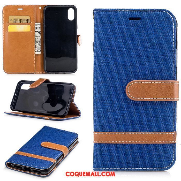 Étui iPhone X Étui En Cuir Fluide Doux Protection, Coque iPhone X Luxe Tendance