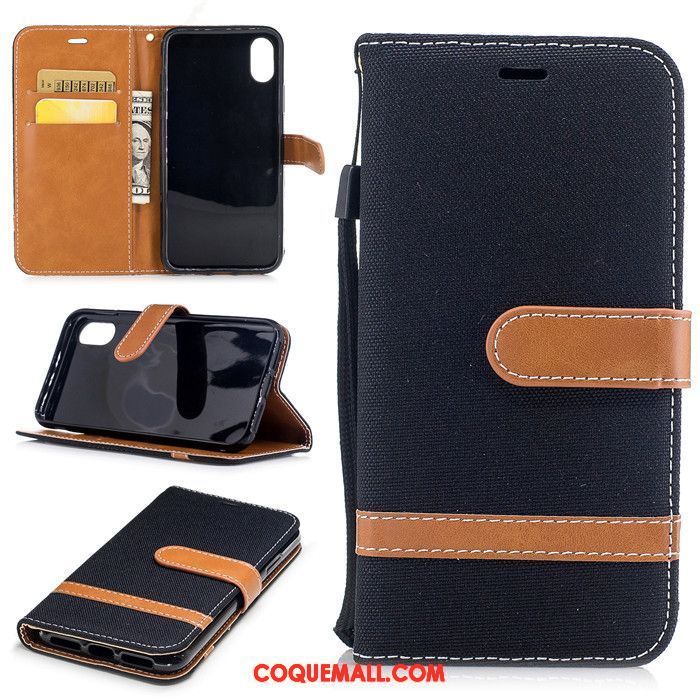 Étui iPhone X Étui En Cuir Fluide Doux Protection, Coque iPhone X Luxe Tendance