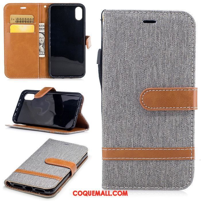 Étui iPhone X Étui En Cuir Fluide Doux Protection, Coque iPhone X Luxe Tendance