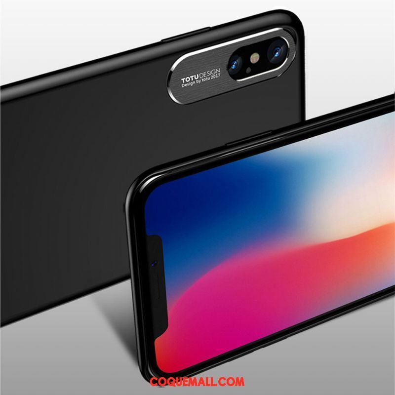 Étui iPhone X Étui En Cuir Protection Incassable, Coque iPhone X Téléphone Portable Placage