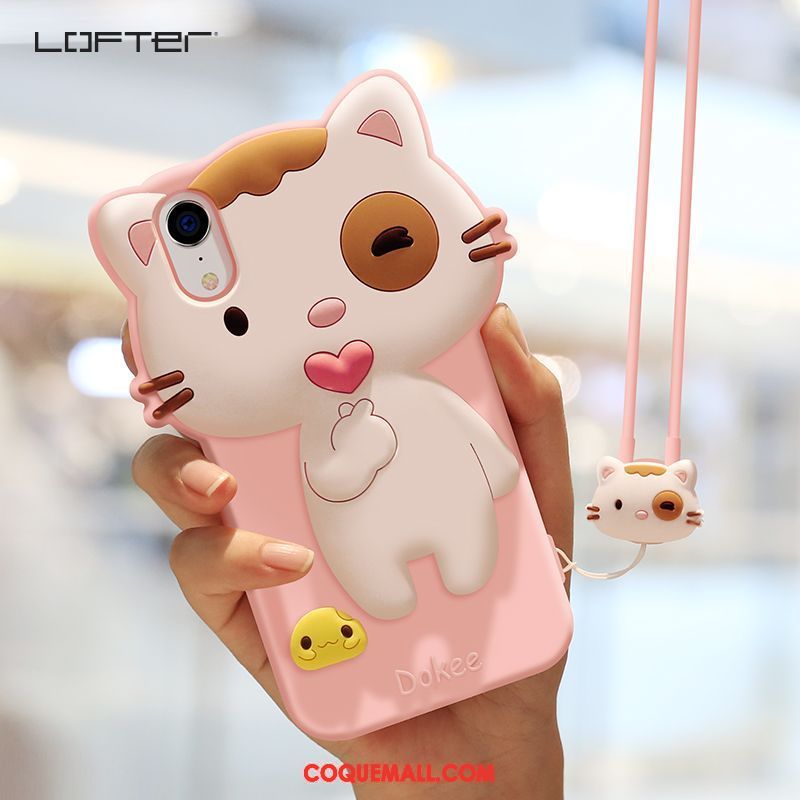 Étui iPhone Xr Charmant Nouveau Dessin Animé, Coque iPhone Xr Silicone Incassable