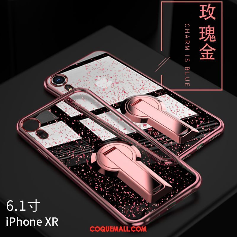 Étui iPhone Xr Créatif Fluide Doux Incassable, Coque iPhone Xr Net Rouge Rouge