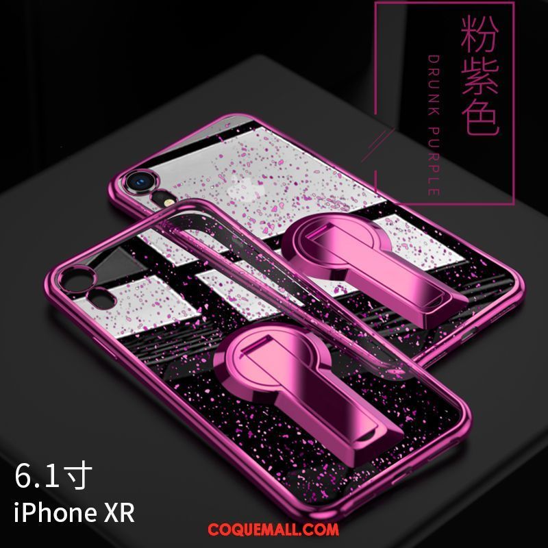 Étui iPhone Xr Créatif Fluide Doux Incassable, Coque iPhone Xr Net Rouge Rouge