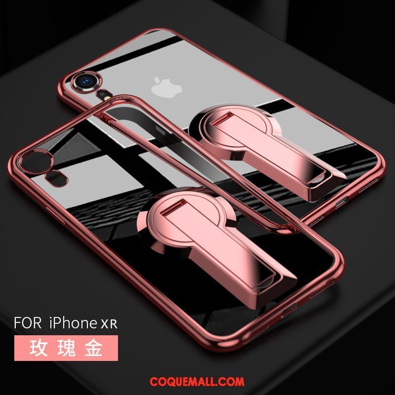 Étui iPhone Xr Créatif Fluide Doux Incassable, Coque iPhone Xr Net Rouge Rouge