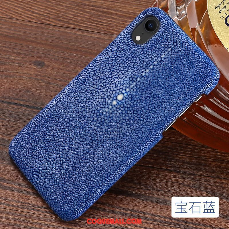 Étui iPhone Xr Cuir Incassable Luxe, Coque iPhone Xr Marque De Tendance Qualité