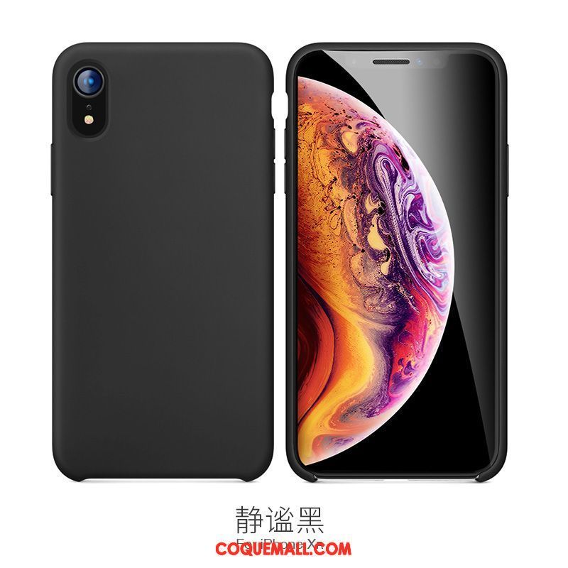 Étui iPhone Xr Délavé En Daim Incassable Téléphone Portable, Coque iPhone Xr Amoureux Nouveau