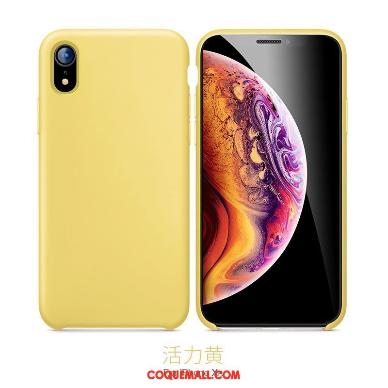 Étui iPhone Xr Délavé En Daim Incassable Téléphone Portable, Coque iPhone Xr Amoureux Nouveau