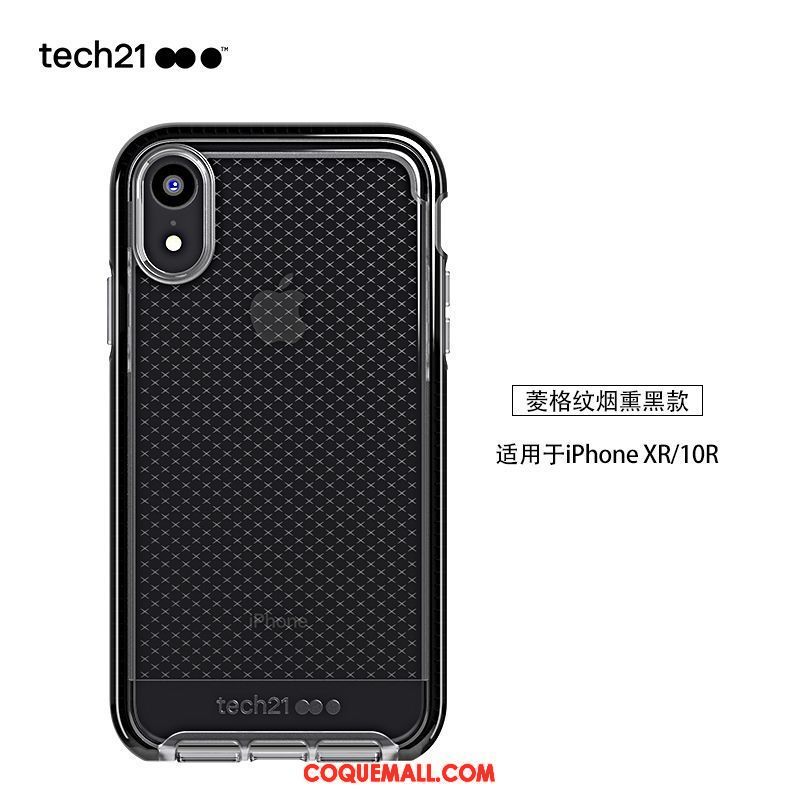 Étui iPhone Xr Incassable Protection Téléphone Portable, Coque iPhone Xr Violet Fluide Doux