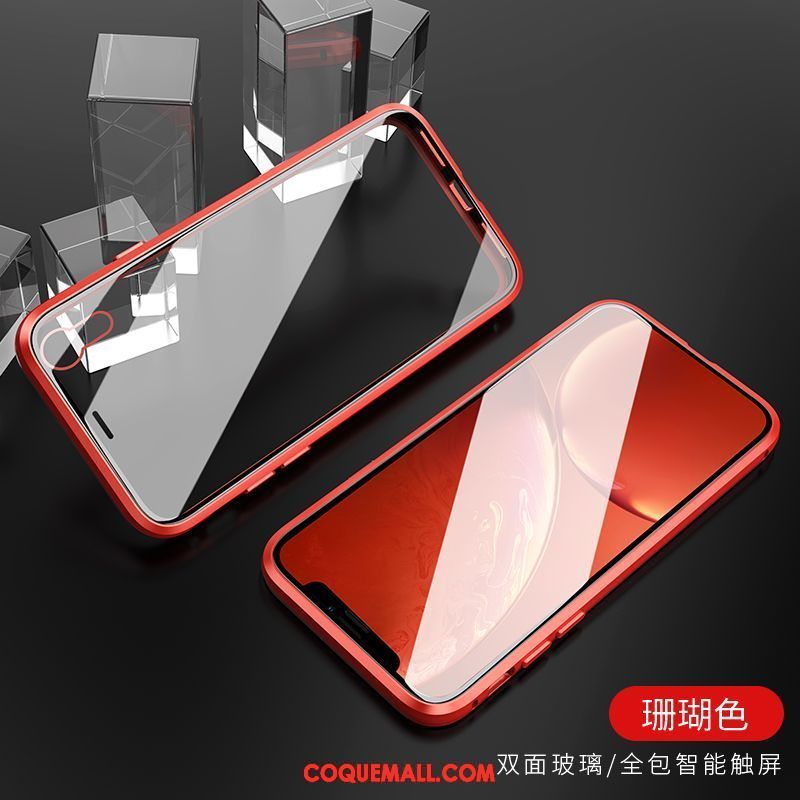 Étui iPhone Xr Incassable Reversible Verre, Coque iPhone Xr Tout Compris Marque De Tendance