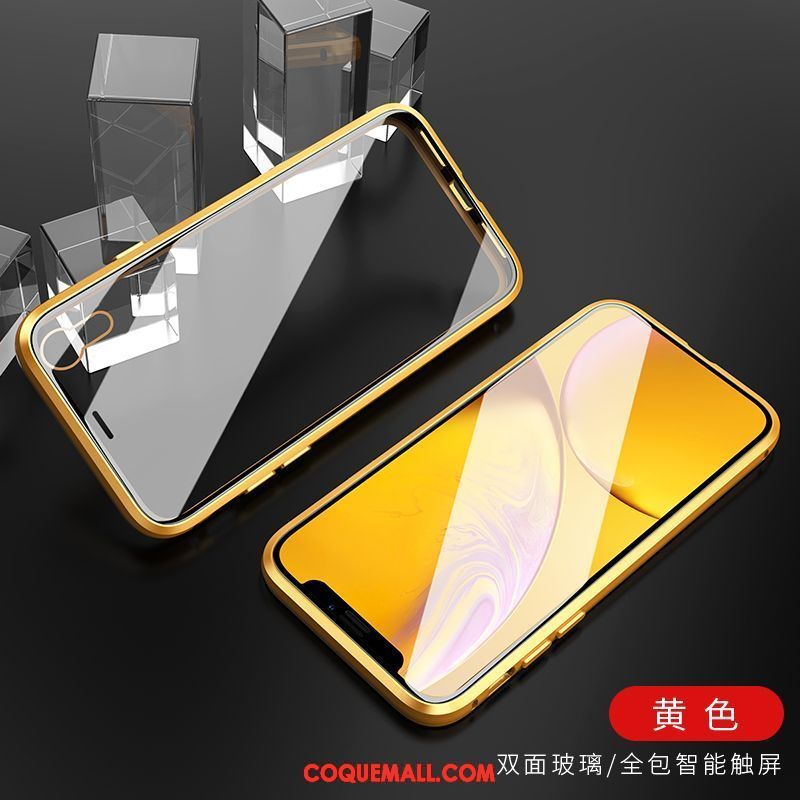 Étui iPhone Xr Incassable Reversible Verre, Coque iPhone Xr Tout Compris Marque De Tendance