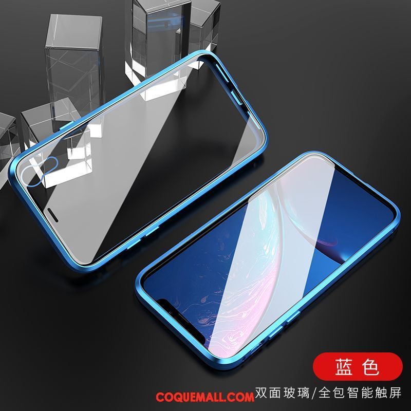 Étui iPhone Xr Incassable Reversible Verre, Coque iPhone Xr Tout Compris Marque De Tendance