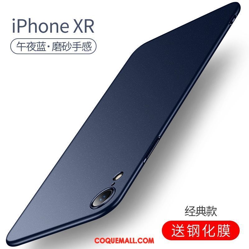 Étui iPhone Xr Magnétisme Créatif Délavé En Daim, Coque iPhone Xr Difficile Personnalité