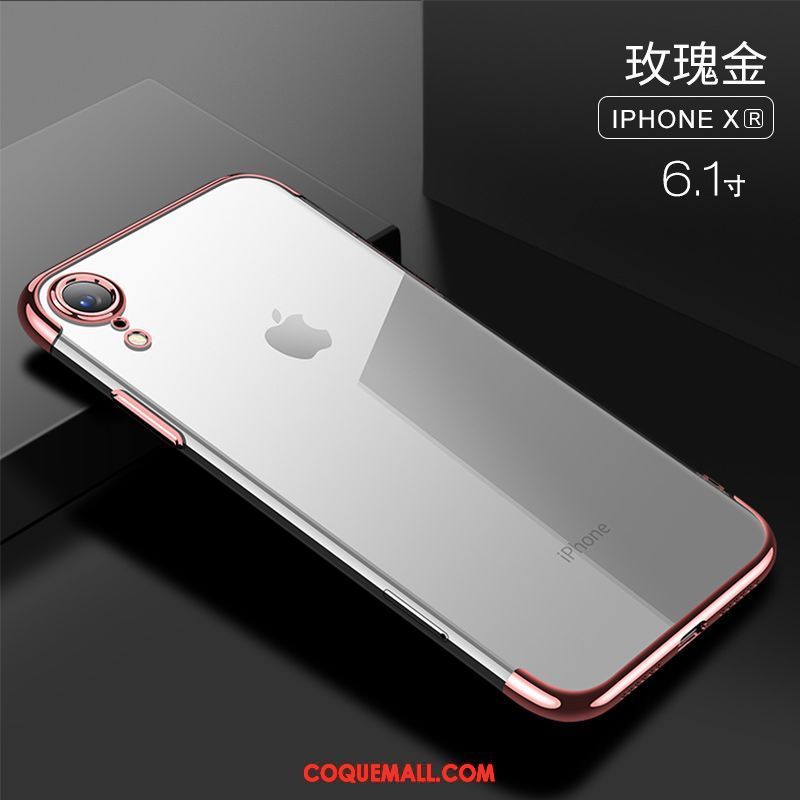 Étui iPhone Xr Net Rouge Très Mince Nouveau, Coque iPhone Xr Incassable Marque De Tendance