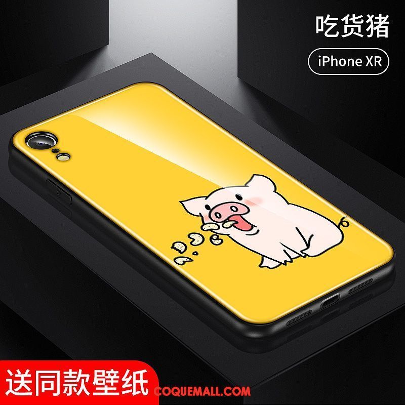 Étui iPhone Xr Personnalité Fluide Doux Charmant, Coque iPhone Xr Amoureux Mignonne