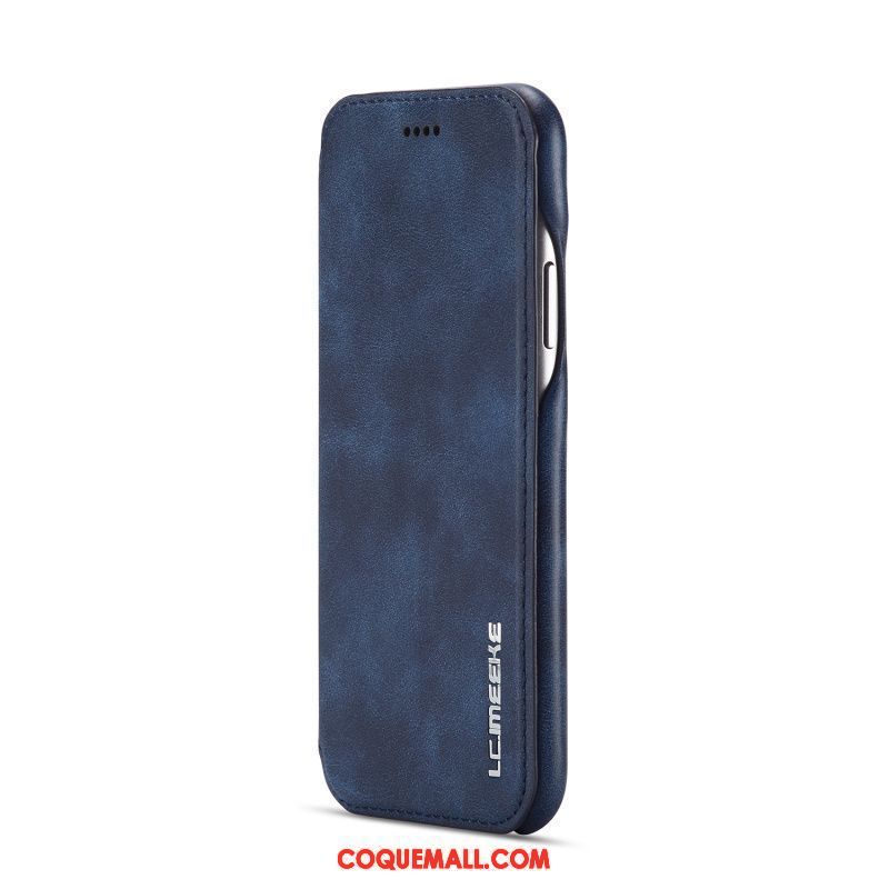 Étui iPhone Xr Protection Téléphone Portable Cuir Véritable, Coque iPhone Xr Vintage Incassable Braun