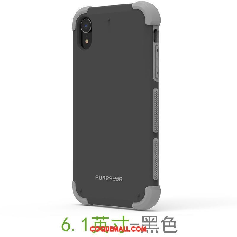 Étui iPhone Xr Silicone Incassable Tout Compris, Coque iPhone Xr Jaune Téléphone Portable