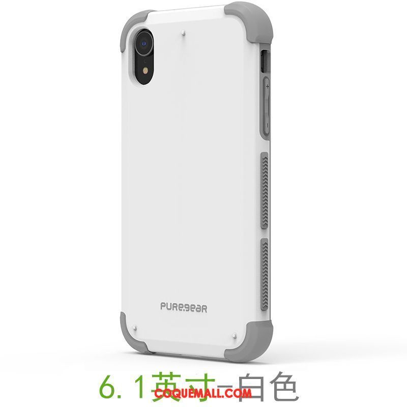 Étui iPhone Xr Silicone Incassable Tout Compris, Coque iPhone Xr Jaune Téléphone Portable