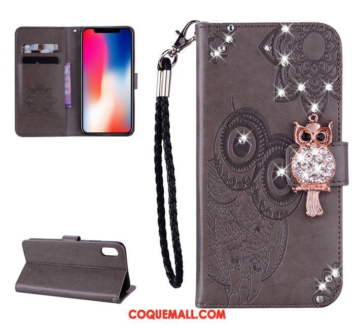 Étui iPhone Xr Tendance Rose Tout Compris, Coque iPhone Xr Étui En Cuir Chat