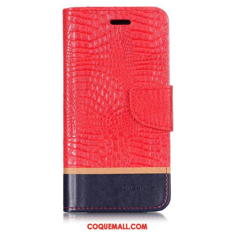 Étui iPhone Xr Téléphone Portable Support Crocodile Modèle, Coque iPhone Xr Protection Bleu