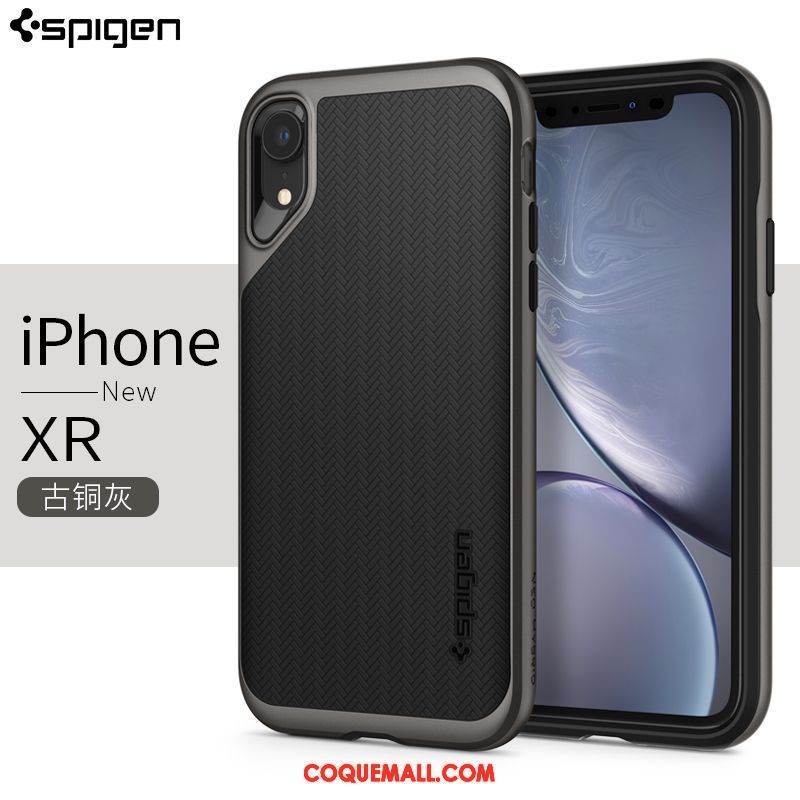 Étui iPhone Xr Verre Couvercle Arrière Luxe, Coque iPhone Xr Nouveau Marque De Tendance