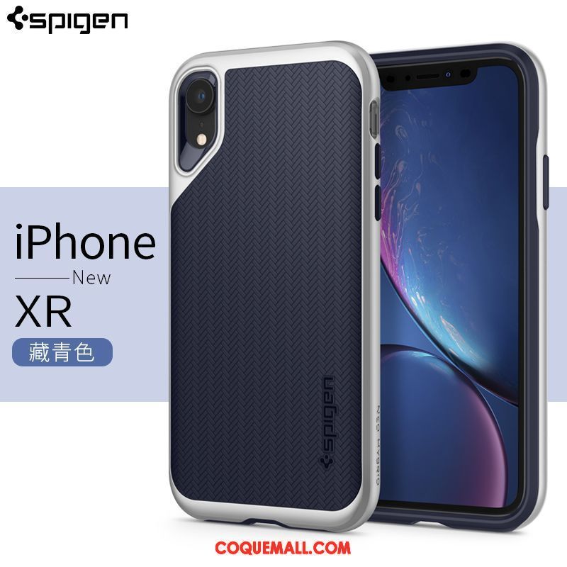 Étui iPhone Xr Verre Couvercle Arrière Luxe, Coque iPhone Xr Nouveau Marque De Tendance