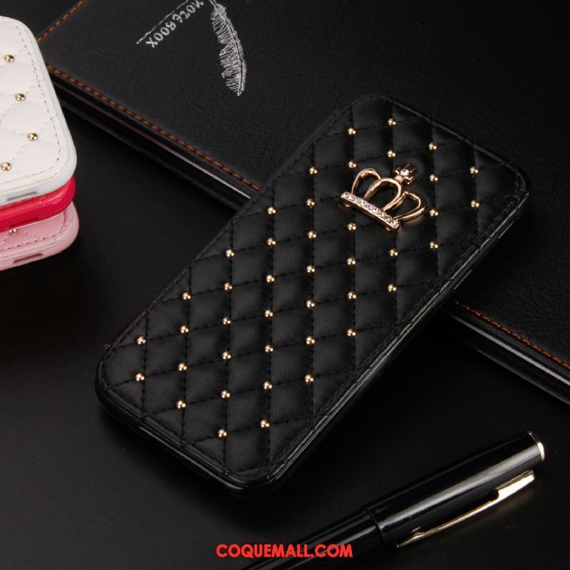 Étui iPhone Xr Étui En Cuir Téléphone Portable Blanc, Coque iPhone Xr Strass Protection