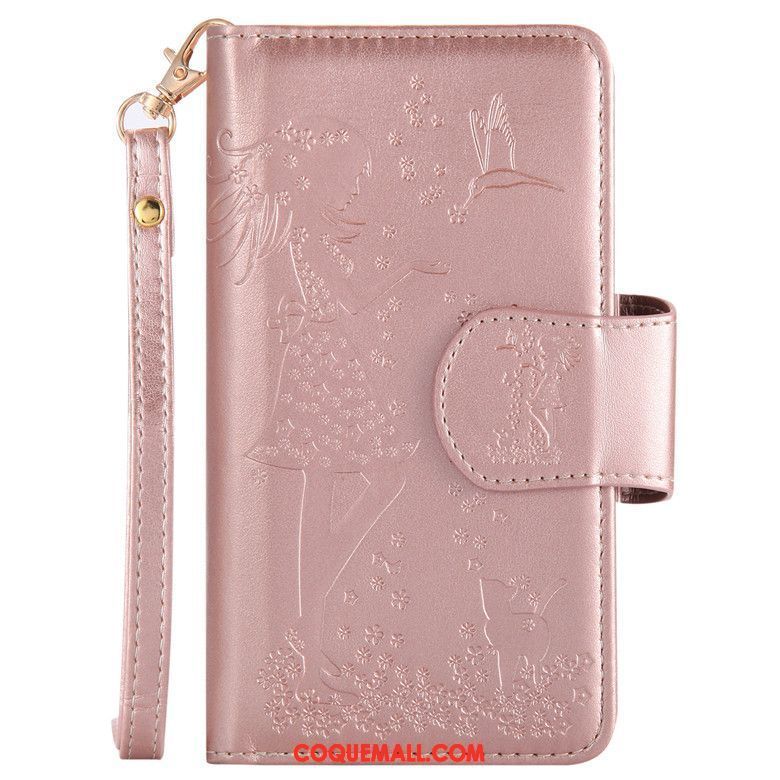 Étui iPhone Xr Étui En Cuir Téléphone Portable Portefeuille, Coque iPhone Xr Rose Silicone
