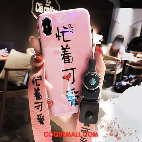 Étui iPhone Xs Amoureux Charmant Tout Compris, Coque iPhone Xs Téléphone Portable Bleu