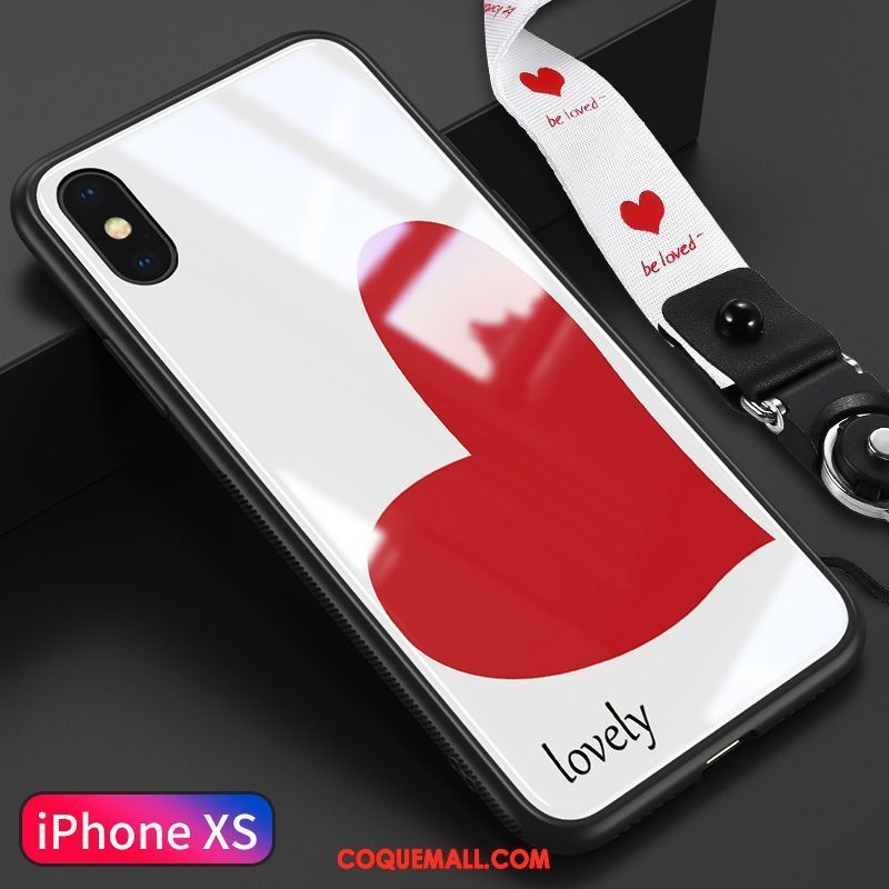 Étui iPhone Xs Amoureux Téléphone Portable Amour, Coque iPhone Xs Marque De Tendance Créatif