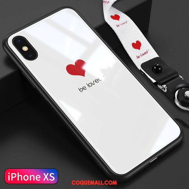 Étui iPhone Xs Amoureux Téléphone Portable Amour, Coque iPhone Xs Marque De Tendance Créatif